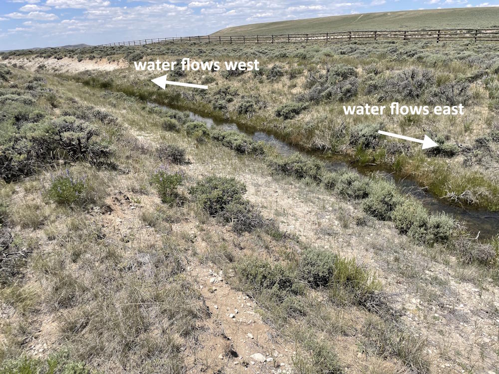 Water Flow Divides at South Pass