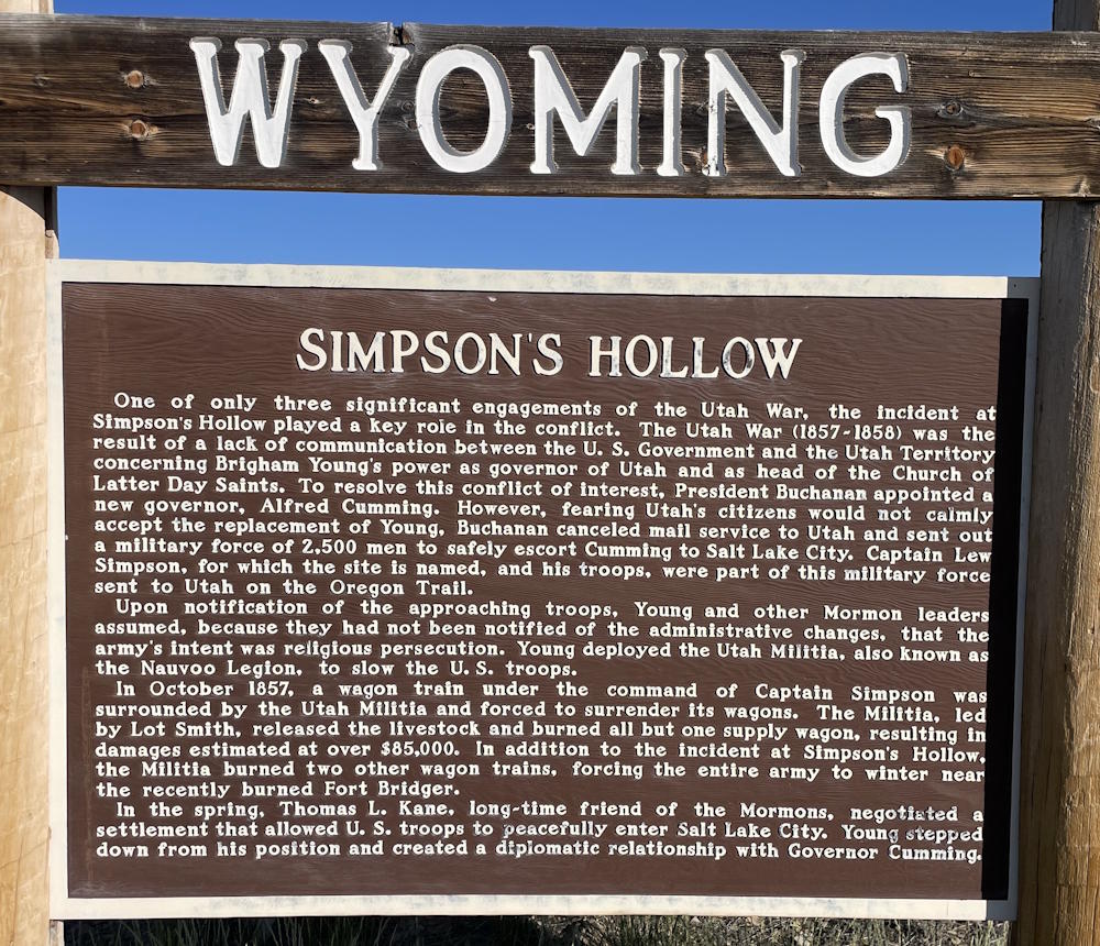 Simpson's Hollow Marker