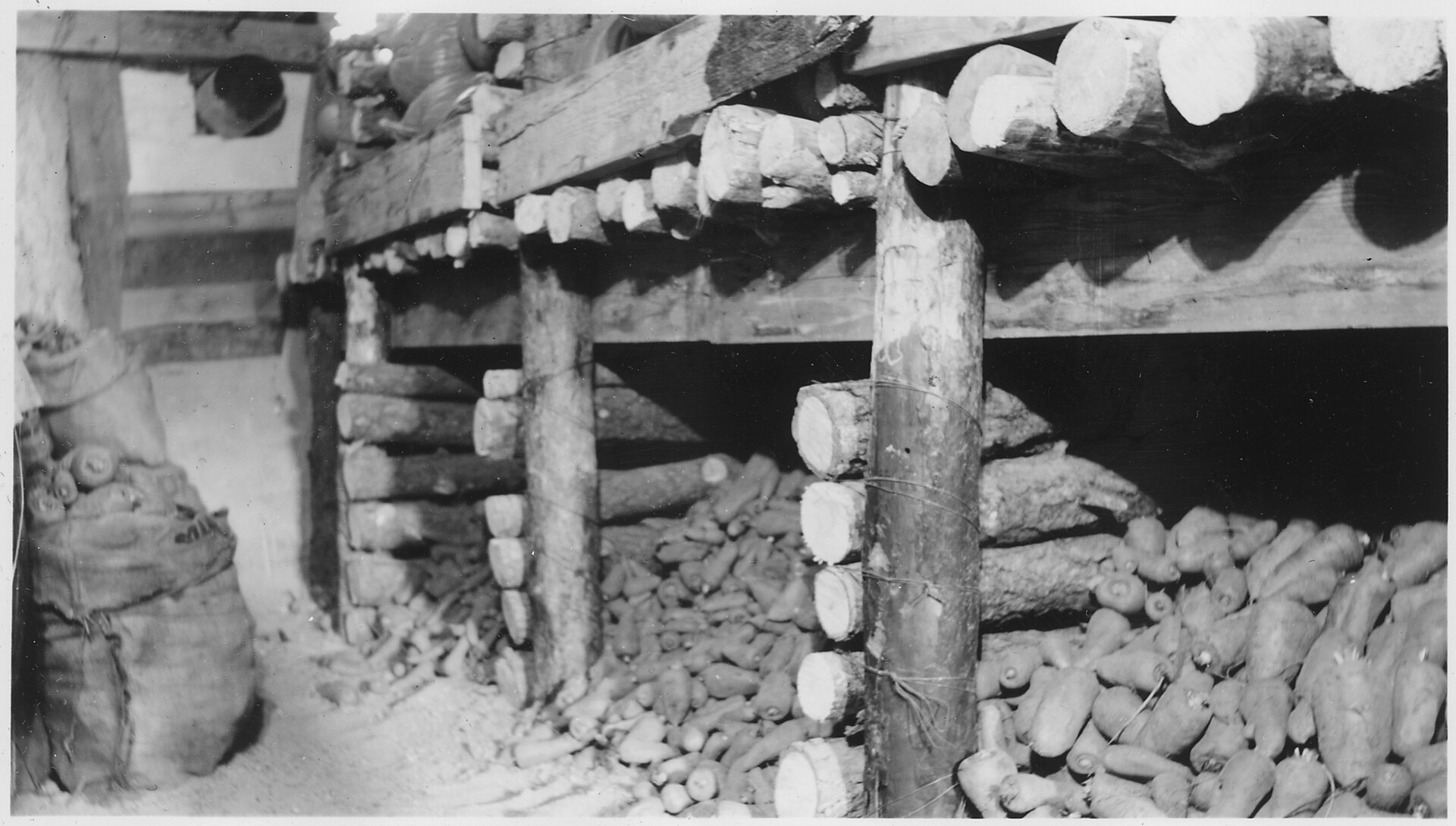 Root cellar in Wyoming (NARA photo)