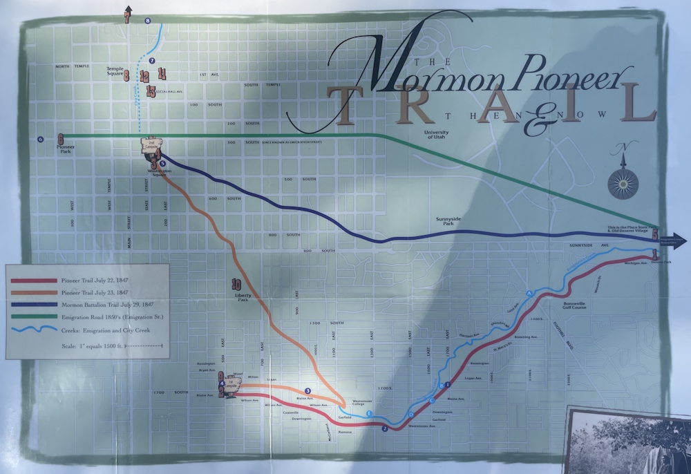 First Encampment Hike Route