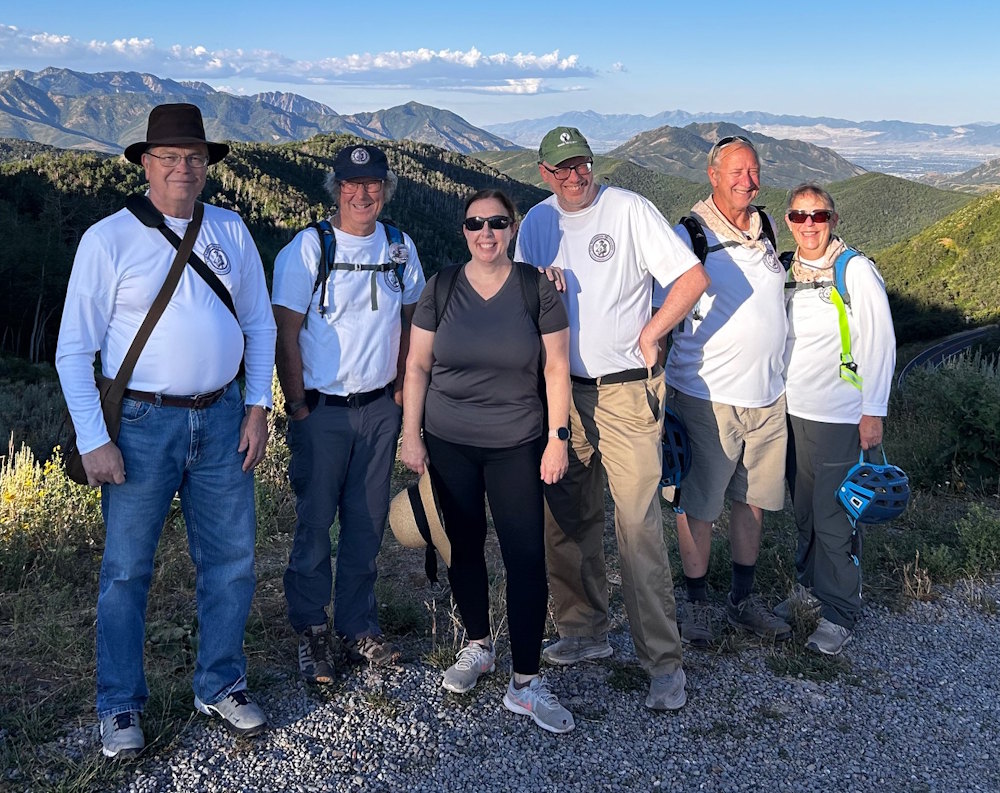 Our Hiking Crew Down Big Mountain