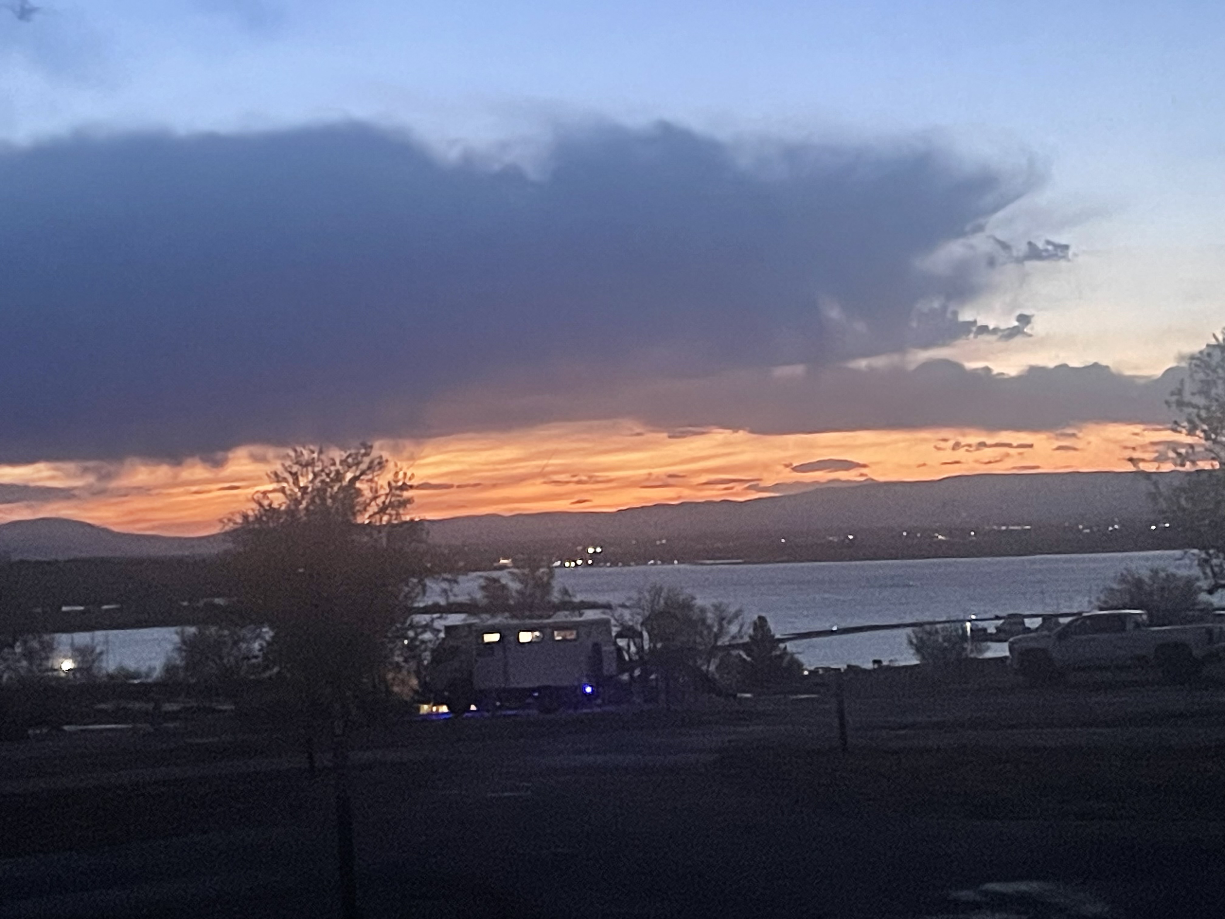 Sunset at Pueblo Lake State Park